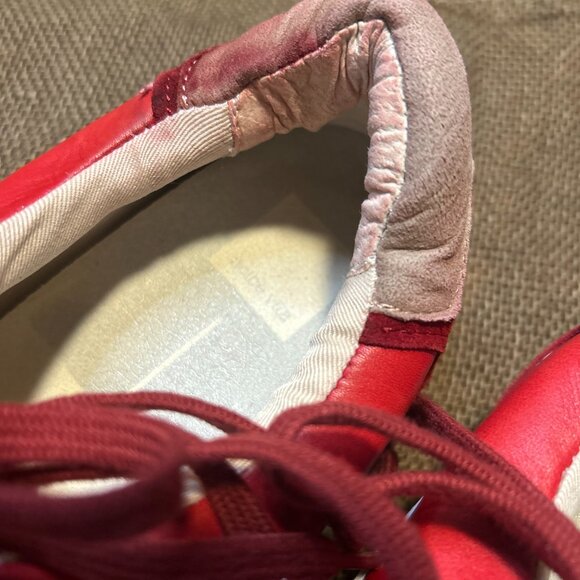 Dolce Vita Notice Sneakers Crimson Suede | Women's 10 | Retro Casual Streetwear - Picture 8 of 9